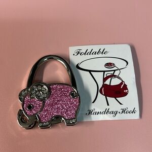 NEW metal foldable ram/goat purse hanger charm